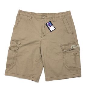 Vintage Y2K UnionBay Tan Brown Khaki Beige Cargo Shorts Bottoms Size 36 B10
